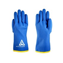 안셀 엑티브 아머 97-681 PVC 코팅 방수 방한 장갑 1쌍, M