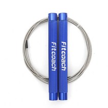TRX밴드 전신 근력운동 저항 밴드 튜빙 헬스 Fitcoach-스피드 점프 로프 조절식 알루미늄 줄넘기 피트니, 03 Blue