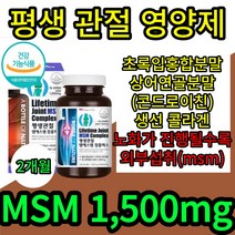 평생관절 걸을때무릎통증 msm 엠에스엠 식이 먹는 유황 shark 손가락 관절 통증 콘드로이친 초록잎홍합 생선콜라겐 뼈 염증 노화 식약처 식 약 x 청 인증 허가 감소 직구, 2개월(2통)
