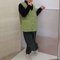 토지몰 아동공용 20수 순수 면 조끼바지 한 벌 세트 아동생활한복 아동개량한복 유아원복 단체복
