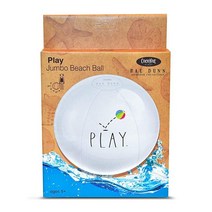 Coconut Float Rae Dunn x 라지 68.6cm(27인치) 공기 주입식 비치볼 - 바운스 테마 여름 파티 및 수영 이벤트에 적합 455067, Play, 1개
