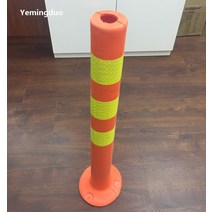 EVA 반사식 안전 스탠드 기둥 경고 플라스틱 도로 표지판 표지판, 없음