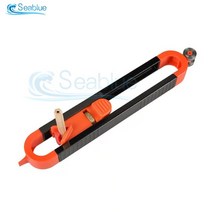 불규칙 형틀 게이지 잠금 장치가 있는 프로파일 스크라이빙 자 윤곽 조정 가능한 목공 도구 측정, 1.Black Orange