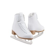 Jackson 클래식 200 여성용/용 피겨 아이스 스케이트 - 용 사이즈 12 미디엄 너비, White - Mark 1 Blades, Womens Size-5.0
