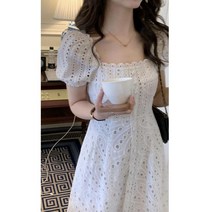 펀칭원피스 휴양지 바캉스 원피스 프랑스 레이스 흰원피스 동남아 여행옷 발리 해외여행 여름옷 세부