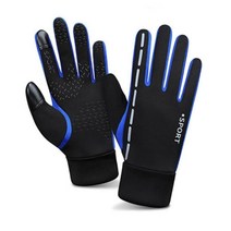 부모님산책용 터치가능 안감기모 스판원단 블루L 장갑도매 고물 청소 용달