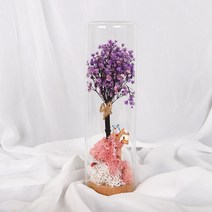 프리저브드원형글라스(대)-퍼플트리, 단품