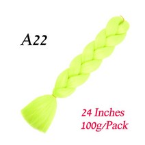 똥머리 부분 가발 붙임 머리 LIHUI-24 인치 브레이드 헤어 팩 점보 브레이드 헤어 금발 여성용 대량 합성, 01 24 inches_01 1 개/몫, 22 A22