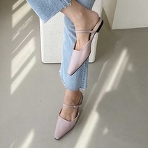 보드미 정장슬리퍼 브이 라인 스트랩뮬 발편한 슬리퍼형 샌들 여자 신발