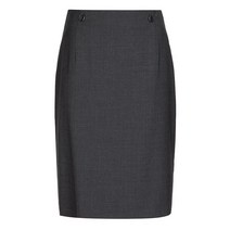 베스띠벨리 여성용 울 H라인 솔리드 스커트 BCSAB2305