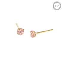 [2＋4] 14K 사계절 탄생석 0.1캐럿 귀걸이 12종_EQTO4003