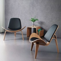 바실리체어 마르셀브로이어 디자인 라운지 모던 의자, B 통나무색 베이지가죽패드