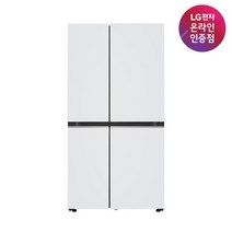 [LG전자] DIOS(디오스) 오브제컬렉션 2도어 양문형 냉장고 832L 메탈 [화이트/화이트/S834MWW1D]
