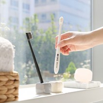 1+1 에코후레쉬 부드러운 초 미세모 한달 칫솔 이중 왕 잇몸, 한달칫솔 화이트 2개