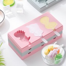 ll0II3구 실리콘아이스크림틀 귀여운캐릭터 아이스크림몰드 하드트레이 수제 요거트 아이스크림만들기 ［Il］, 몬스터