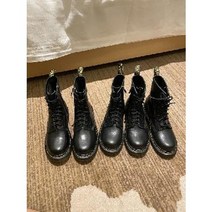 여성 워커힐 플랫워커 dr8홀 1460 리얼 가죽 워커 봄여름 얇은 옥스포드 속굽 단화