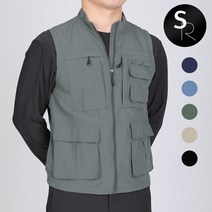 [스타일랑] 레전드 남성 여름용 내구성 좋은 나일론 바람막이 조끼_빅사이즈 작업복