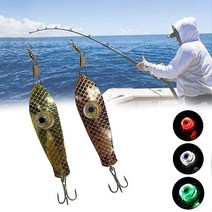JoyFishing LED 낚시 루어 키트 2/4피스 딥 드롭 낚시 조명 플래시 스트로브 LED 낚시 조명 물 활성화 플래시 배스 루어 바닷물 담수 배스 할리보트용 조명 유, 2PCS