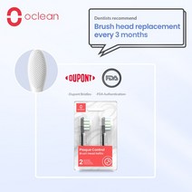 전동 칫솔모 리필 원래 Oclean 브러시 헤드 X Pro Elite Flow One Z1 F1 E1 Air 2 X10 모든 시리즈 스마트 소닉 전기 칫솔 팁 액세서리, 한개옵션1, 10 Oclean P1C5 B02 2