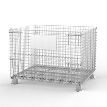 메쉬 파레트 화물 카트렉 롤테이너 스틸 보관 납품 빠레트 보관, 800x600x640 하중 1000kg