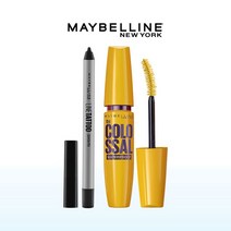 메이블린 [CJ기획세트]콜로썰 마스카라+라인 타투 크레용, 브라운_브라운