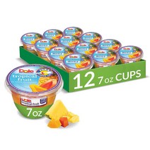 미국직구 100% 과일 주스 담긴 돌 열대 과일 7온스 용기(12개 팩), 수량, 상세참조