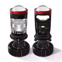 미니빔 프로젝터 캠핑용 휴대용 가정용 프로젝트 블루투스 y8 터보 팬 h4 led 헤드라이트 자동차 h4 미니 렌즈 y6 y7 6000k high power 30000lm 조명, 2개 조각 y7 팬리스, 오른손 운전
