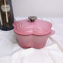 주물냄비 훠궈냄비 새로운 디자인 주방 조리기구 빠른 가열 두꺼운 네덜란드 오븐 주철 에나멜 캐서롤 끓는, 01 Pink, 01 2L