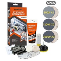 무선폴리셔 자동차 광택기 차량 용 미니 폴리셔 무선 폴리싱 헤 라이트 복원 키트 라이트, 세트 1