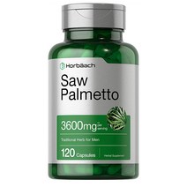 Horbaach Saw Palmetto Extract Prostate Supplement for Men 호바흐 쏘팔메토 추출 남성 프로스테이트 보충제 120캡슐, 1개, 120개