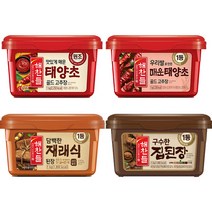 CJ 해찬들 태양초고추장/재래식 된장 1kg 2입 기획, 02 태양초골드고추장1kg+재래식