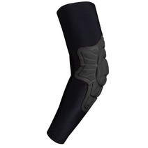 벌집 팔꿈치 패드 충돌 방지 팔 슬리브 농구 축구 배구 보호대 패딩 지지 버팀대 신 가드 1 개, 1 개 블랙 그레이, M