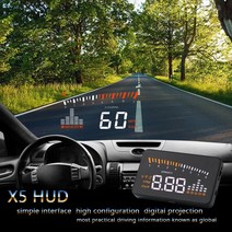 헤드업디스플레이 사제hud 차량속도반사판 x5 obd2 게이지 자동 디지털 속도계 전자