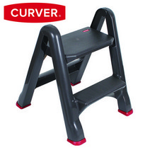 [CURVER}커버 가정용 주방용 스텝스툴 키높이 접이식 간이 사다리 1개(45.5cm)