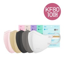 KF80 아에르 어드밴스드라이트핏 새부리형마스크 10매, 아에르 KF80 어드밴스드 라이트핏 블랙 대형 10매