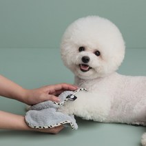 펫이 좋아하는 풋타올 3P 화이트 반려동물 극세사 타월