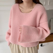 양털 크롭티셔츠)비숑 양털티셔츠 솜털 푸들티셔츠 라운드넥 폴리면원단 털티셔츠 겨울티셔츠 뽀송이티셔츠 뽀글뽀글이 보송티