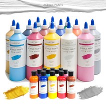 아크릴물감 대용량 전문가용 발색좋은 취미 화방 아크릴물감세트, 100ml_옐로우