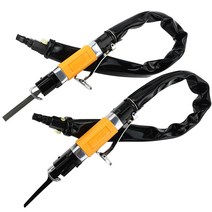 에어치핑기 공기삽 드릴 삽 에어쁘레카 콘크리트 렌치, 주황색기계(4개+나사6개)+평강3개