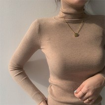 라뮤엣 골지 폴라 쫀쫀 티셔츠