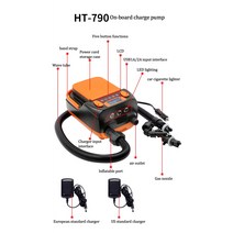 HT-790 충전식 6000mAH Deflatable 풍선 펌프 SUP DC12V 110W 전기 공기 패들 보드 에어 보트 카약, [01] 100-110V