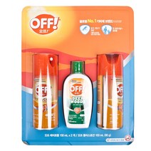 오프 모기진드기 기피제 스프레이150mlx2+로션100ml, 1세트