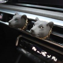 헤카테 블랙재규어 골드체인 차량용 석고방향제, 블루큐빅, 메이비베이비