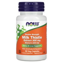 나우푸드 Now Foods 밀크시슬 2배 강도 300mg 베지 캡슐 50정105095, 300mg -선택하신 용량이 사진보다 우선합니다., 50 개