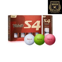 [볼빅 온라인 공식인증 판매점] 1+1 정품 NEW Tour S4 4피스 총24구 골프공 프로볼, 2_S4 12구 X 1세트