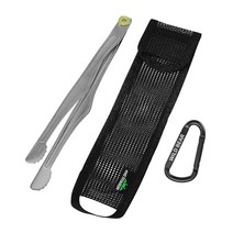 AMG티타늄 초경량 티탄 집게 백패킹 2023신형 20cm 25cm, L size(25cm) WB 카라비너 포함, 1개