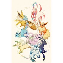 조각 퍼즐 이브이 님피아 우드 직소퍼즐 귀여운 캐릭터 300/500/1000피스 직소퍼즐 애니퍼즐 취미생활 치매예방 퍼즐 게임, 색상-14, 500피스