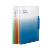 A3 A4 더블클립 파일 홀더 화일, 청색, 1개
