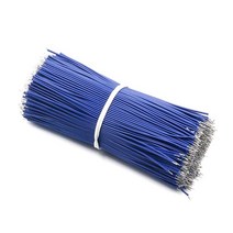 브레드 보드 과학 아두이노 빵판 100 개/몫 24AWG 8cm 주석 도금 Breadboard PCB 솔더 케이블 플라이 점퍼 와이어 도체 1007-24AWG 커넥터, [03] 파란
