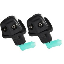 세차 세제 분사기 카샴푸 클리너 1 pair for honda for accord 1998 1999 2000 2001 2002 앞 유리 와셔 와이퍼 노즐 스프레이어, 검은색